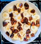 Baked oatmeal with banana and fig