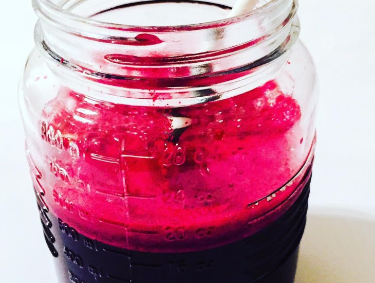 beet juice with ginger extract