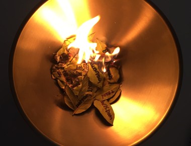 Burning Bay Leaves