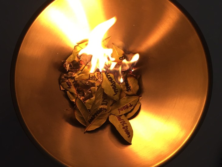 Burning Bay Leaves